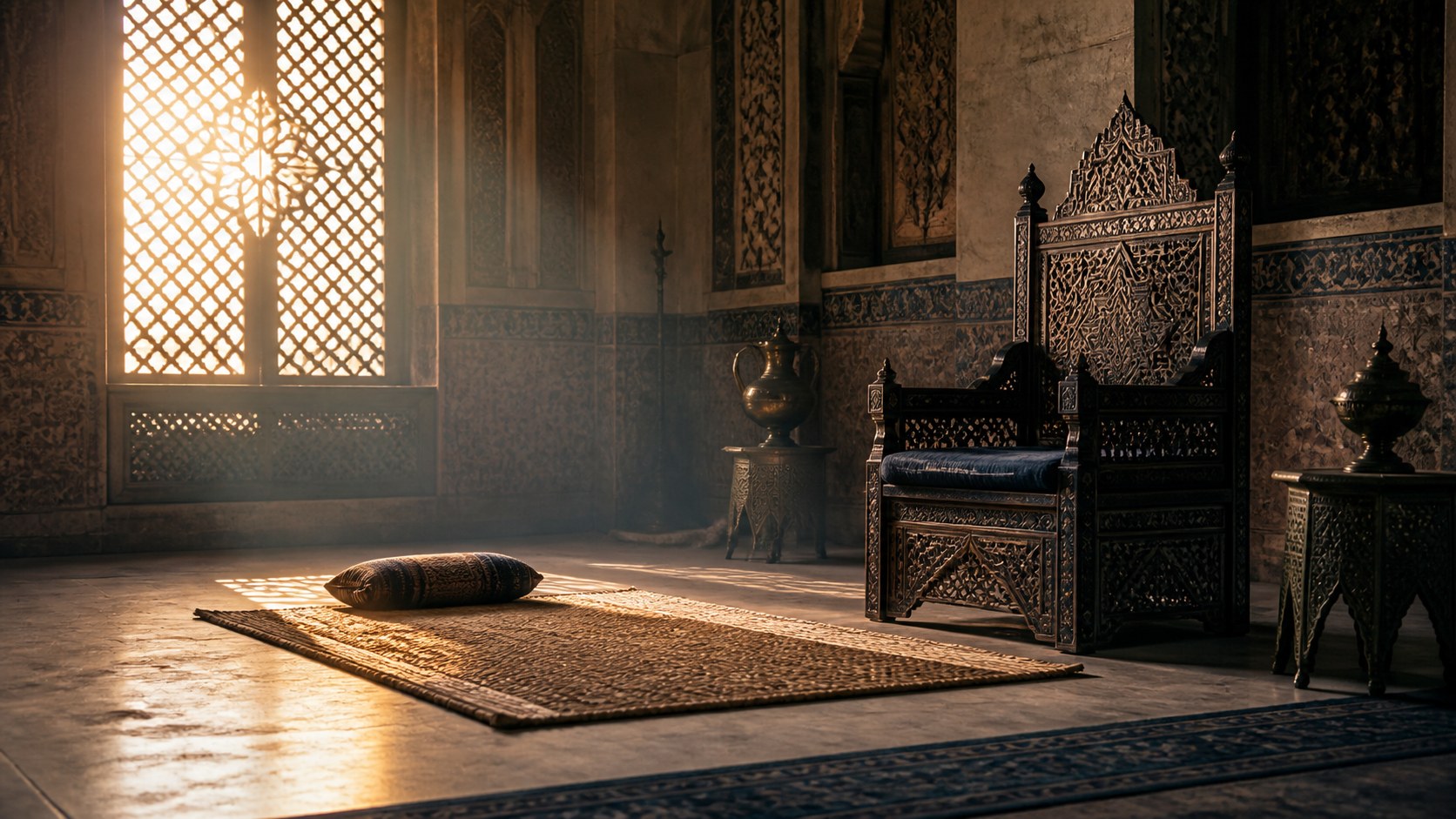 Sultan Melikşah ve İhtiyarın Rüyası yazısı için temsili dinî kapak görseli